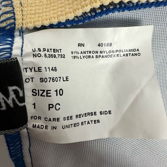 Miraclesuit Bright Blue Tankini Top size 10 - Picture 6 of 7